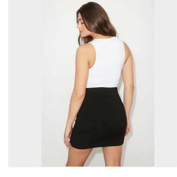 DYNAMITE THONG BOTTOM BODYSUIT-WHITE - Picture 2 of 4